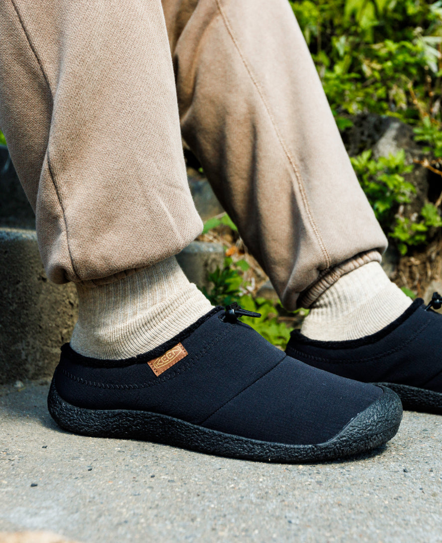 Keen Men's Howser III Slide | Black/Black Recycled