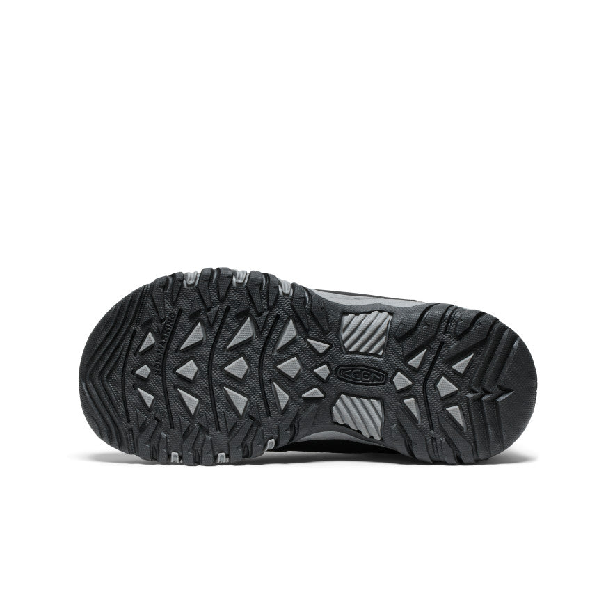 Keen Big Kids' Targhee IV Waterproof Hiking Shoe | Black/Steel Grey