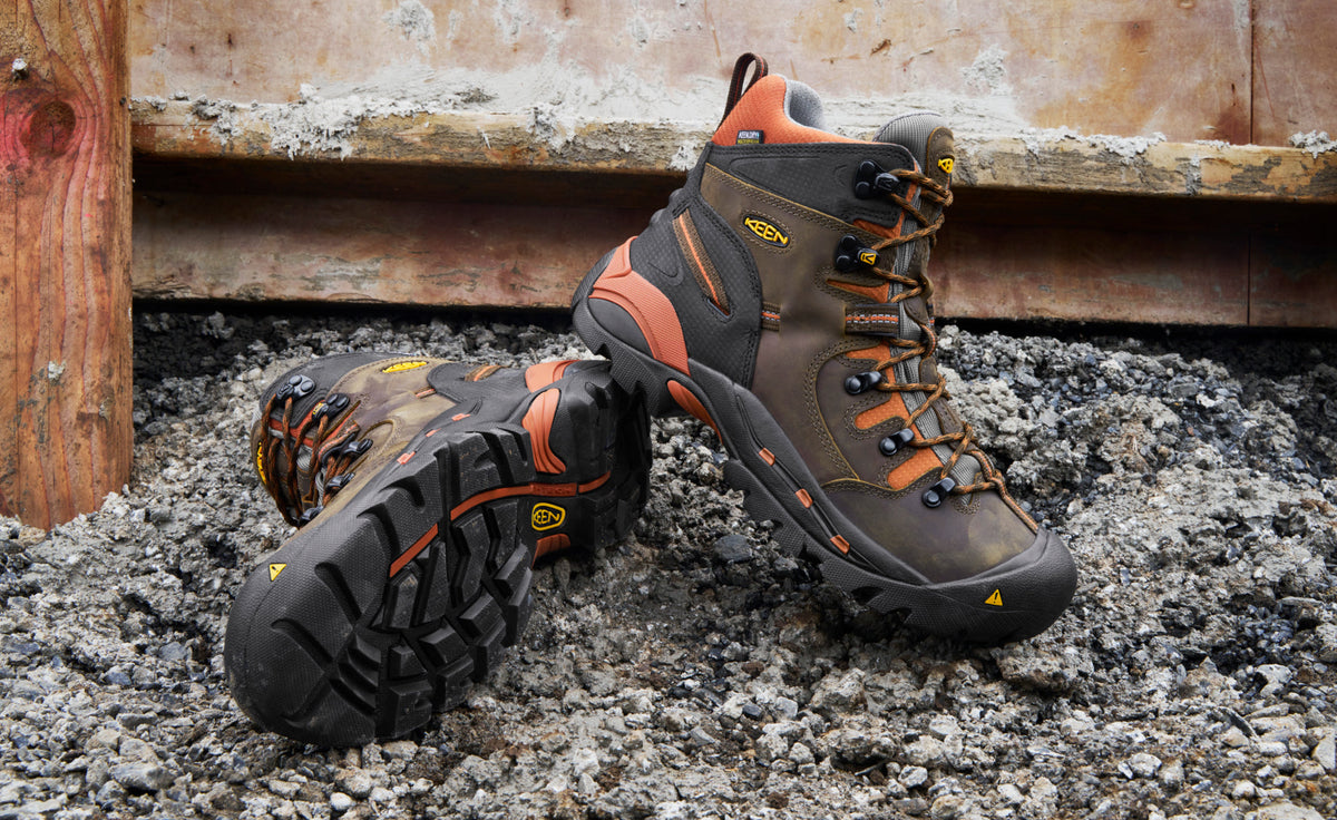 Keen Men's Pittsburgh 6" Waterproof Boot (Soft Toe) | Cascade Brown/Bombay Brown