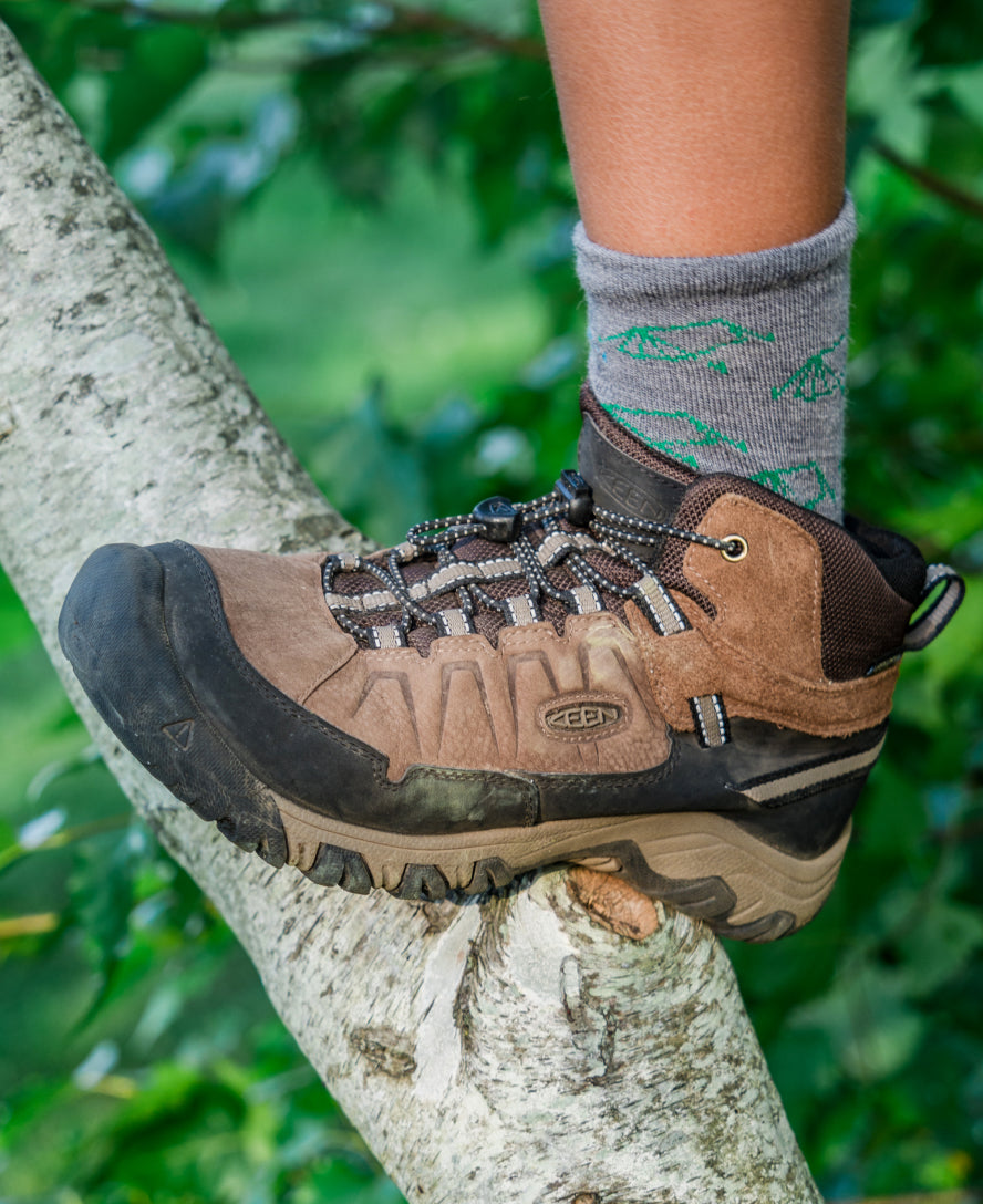 Keen Little Kids' Targhee IV Waterproof Hiking Boot | Bison/Brindle