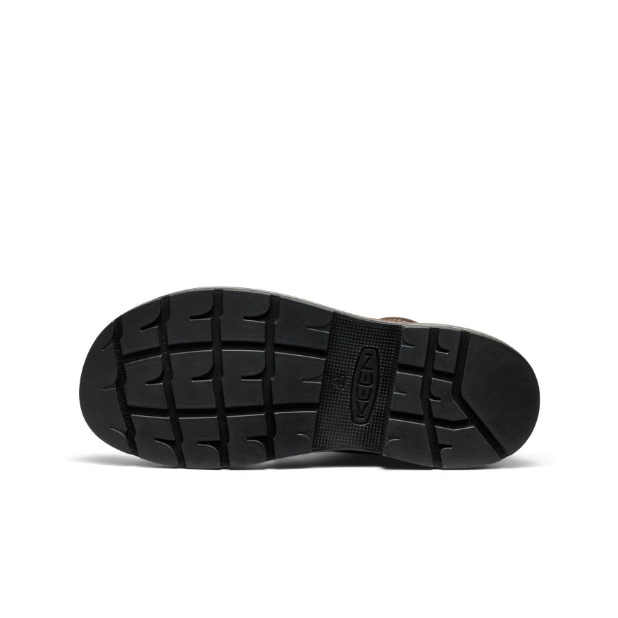 Keen Men's Liberty 8" Waterproof 90° Heel Boot (Carbon Toe) | Coffee Bean/Black