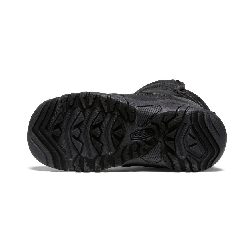 Keen Big Kids' Puffrider Waterproof Winter Boot | Black/Steel Grey