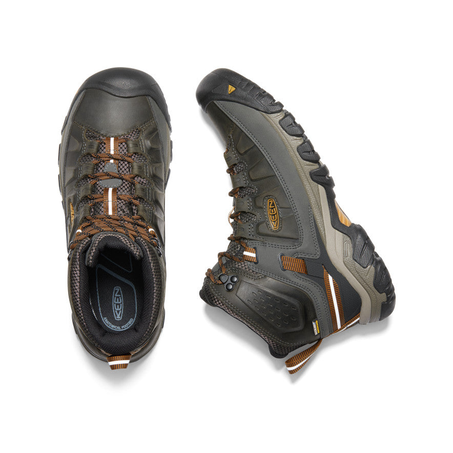 Keen Men's Targhee III Waterproof Mid | Black Olive/Golden Brown