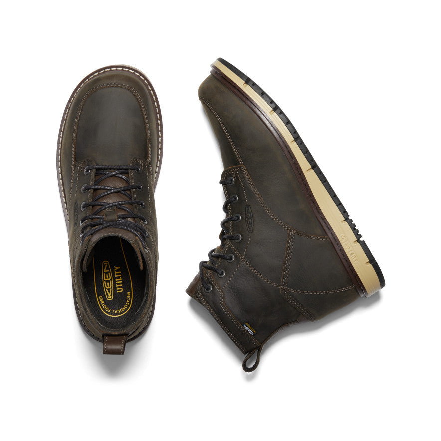 Keen Men's San Jose 6" Waterproof Boot (Soft Toe) | Cascade Brown