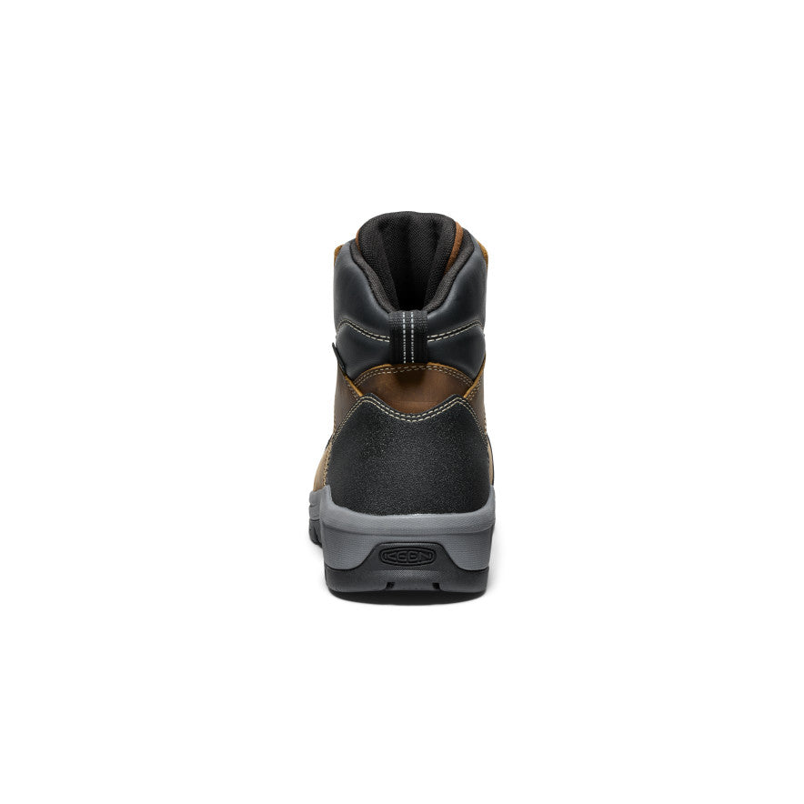 Keen Men's Evanston 6" Insulated Waterproof Boot (Carbon Toe) | Bison/Black