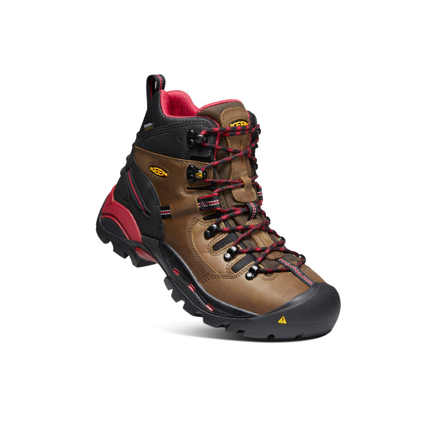 Keen Men's Pittsburgh 6" Waterproof Boot (Steel Toe) | Bison