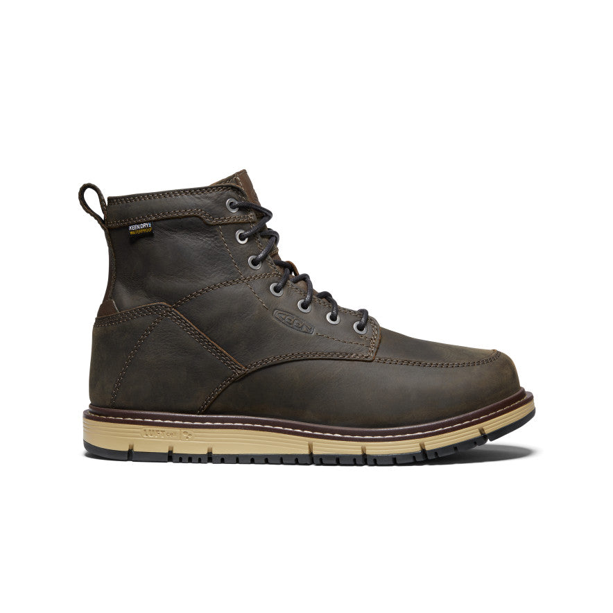 Keen Men's San Jose 6" Waterproof Boot (Soft Toe) | Cascade Brown