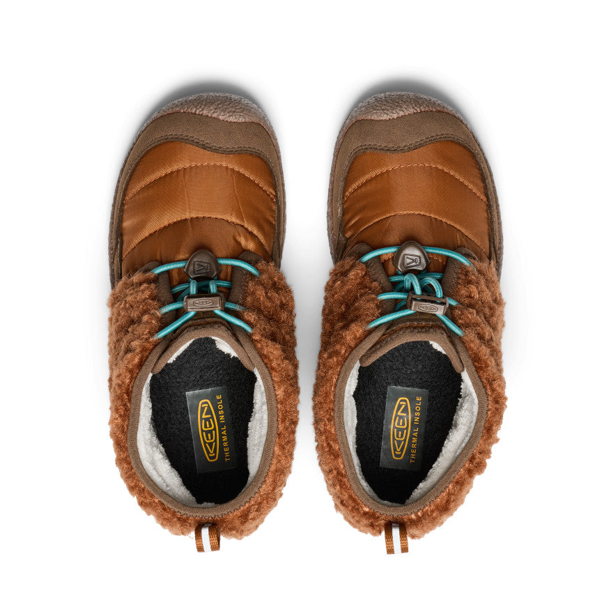 Keen Big Kids' Howser II Waterproof Chukka | Roasted Pecan/Dark Earth