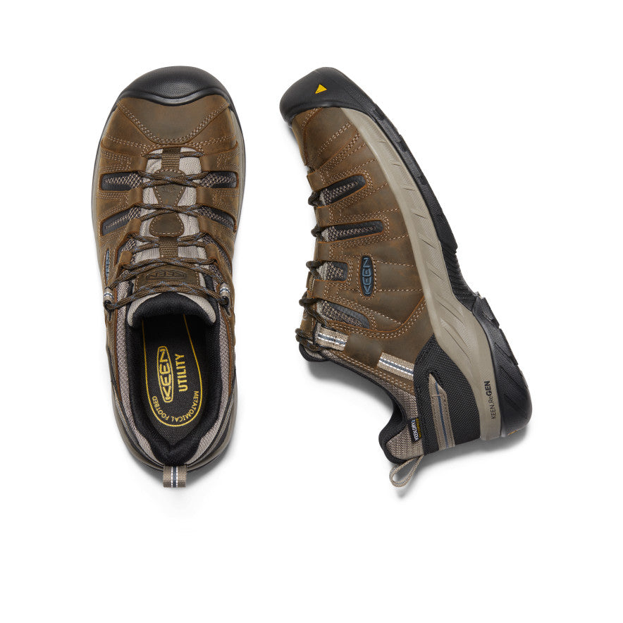 Keen Men's Flint II Waterproof (Steel Toe) | Cascade Brown/Orion Blue
