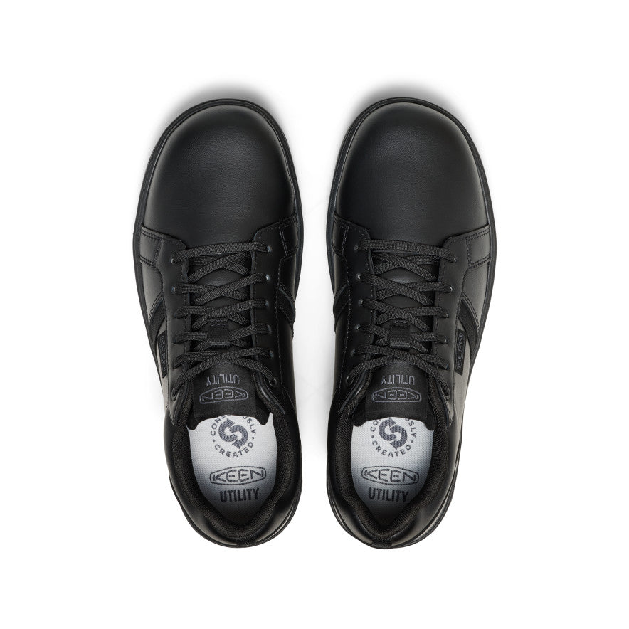 Keen Men's Kenton WTX Work Shoe (Soft Toe) | Black/Black