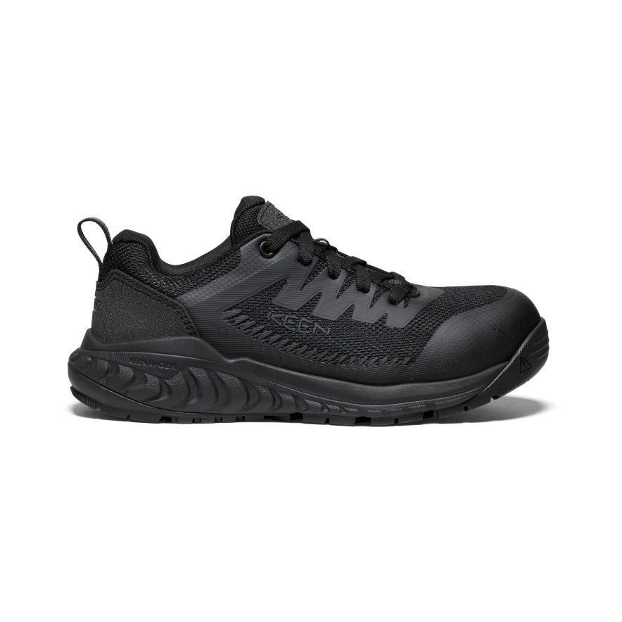 Keen Women's Arvada ESD Work Sneaker (Carbon Toe) | Black/Black