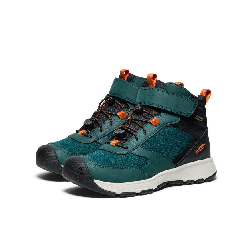 Keen Big Kids' Skua Waterproof Boot | Ponderosa Pine/Gold Flame