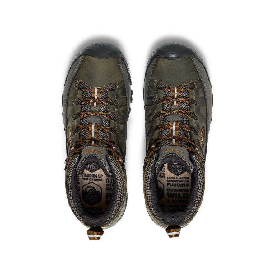 Keen Men's Targhee III Waterproof Mid Wide | Black Olive/Golden Brown