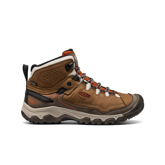 Keen Men's Targhee IV Waterproof Hiking Boot | Coyote/Gold Flame