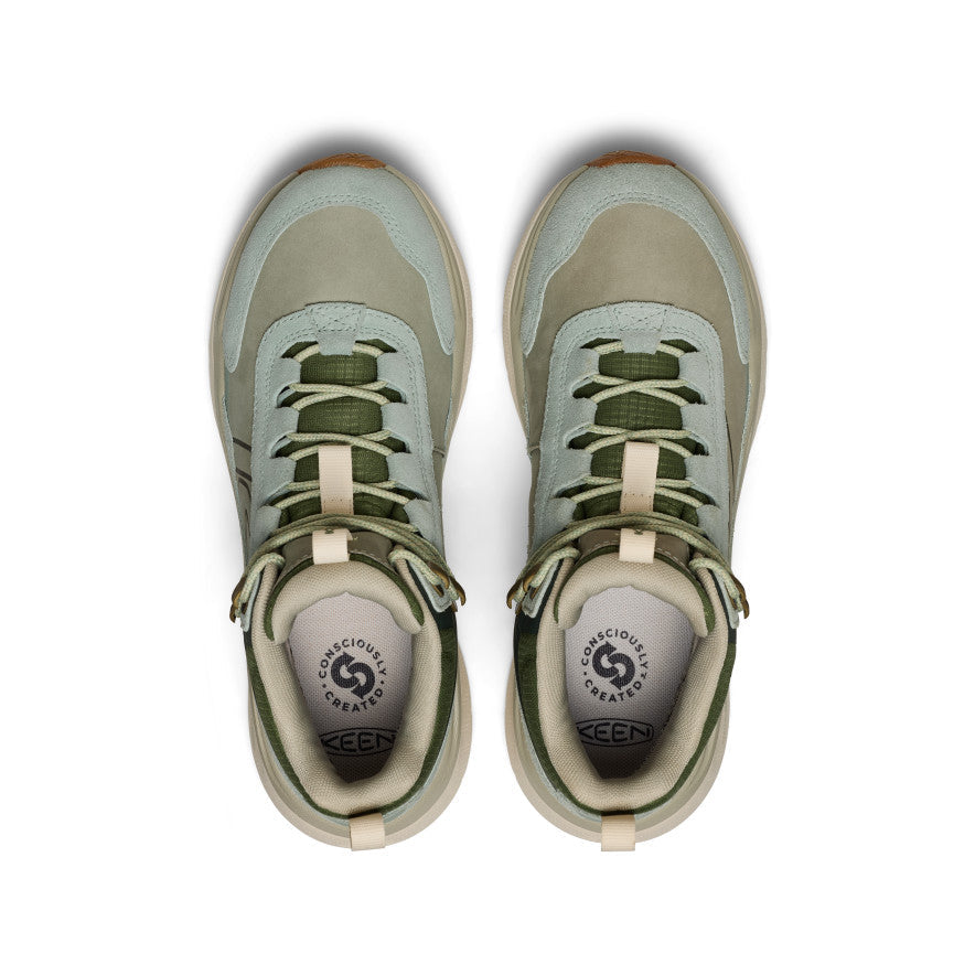 Keen Women's Leiki Waterproof Leather Hiking Boot | Iceberg Green/Bronze Green