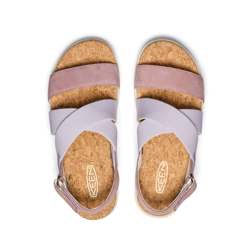 Keen Women's Elle Criss Cross Sandal | Thistle/Toadstool
