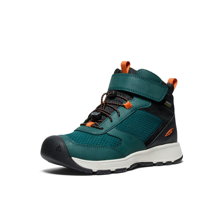 Keen Big Kids' Skua Waterproof Boot | Ponderosa Pine/Gold Flame