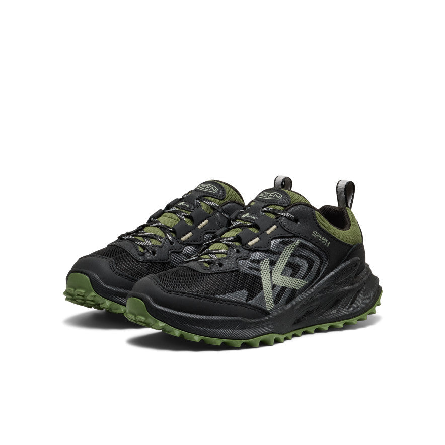 Keen Big Kids' Zionic Waterproof Shoe | Black/Bronze Green