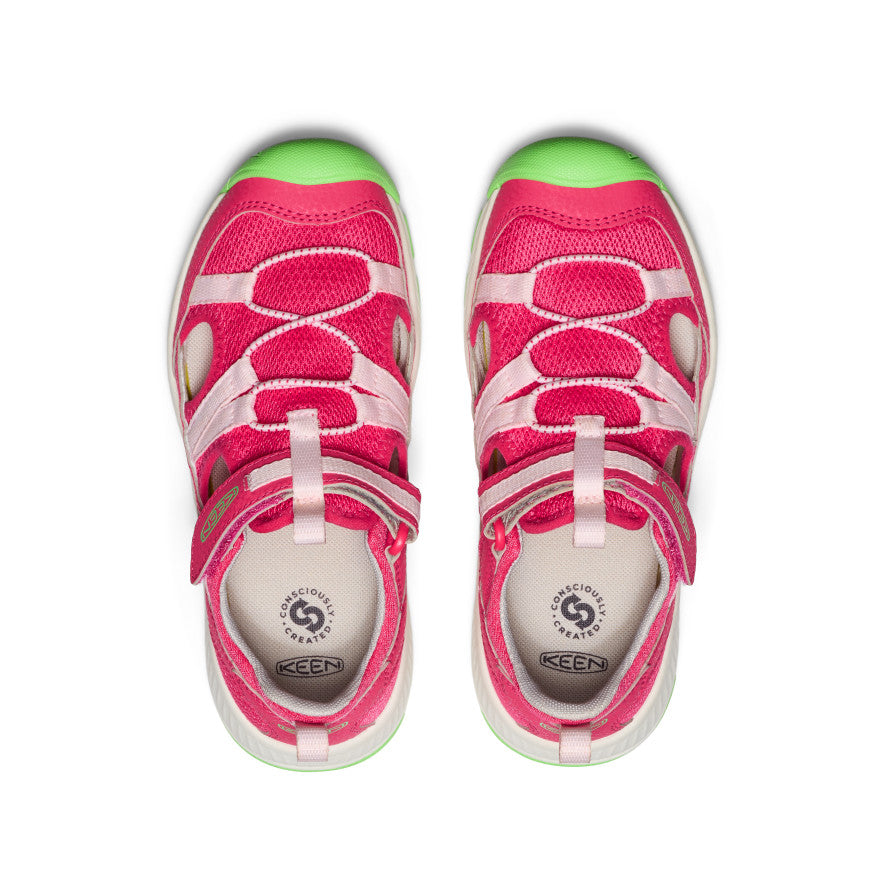 Keen Big Kids' Motozoa Sandal | Raspberry/Giggle Pink