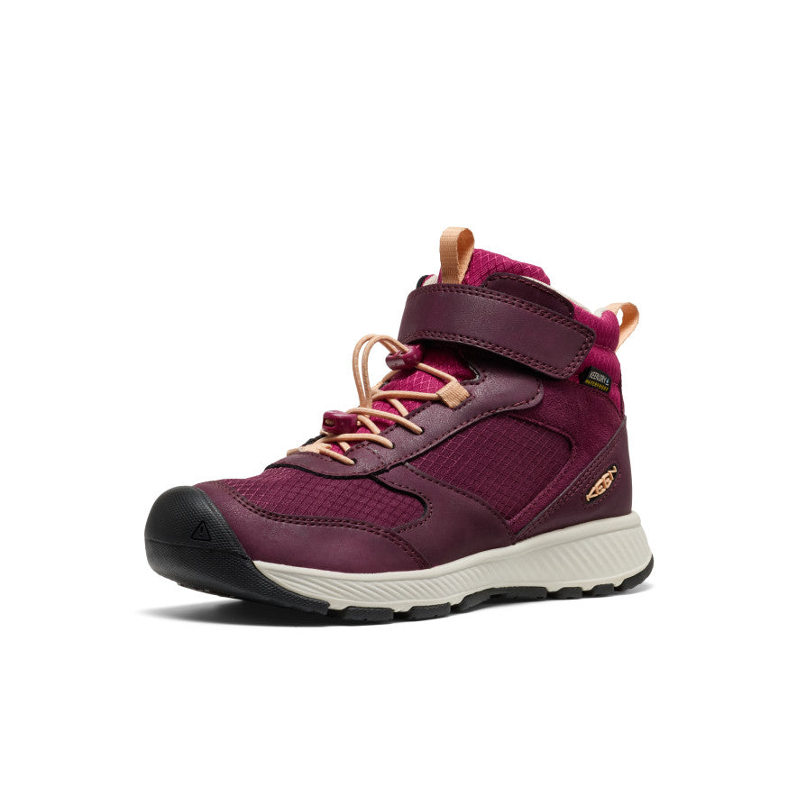 Keen Big Kids' Skua Waterproof Boot | Fig/Peach Fuzz
