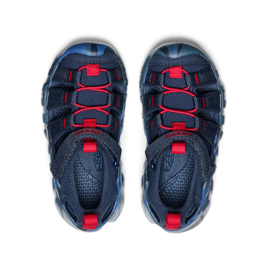 Keen Little Kids' Hyperport H2 Sandal | Naval Academy/Red Carpet
