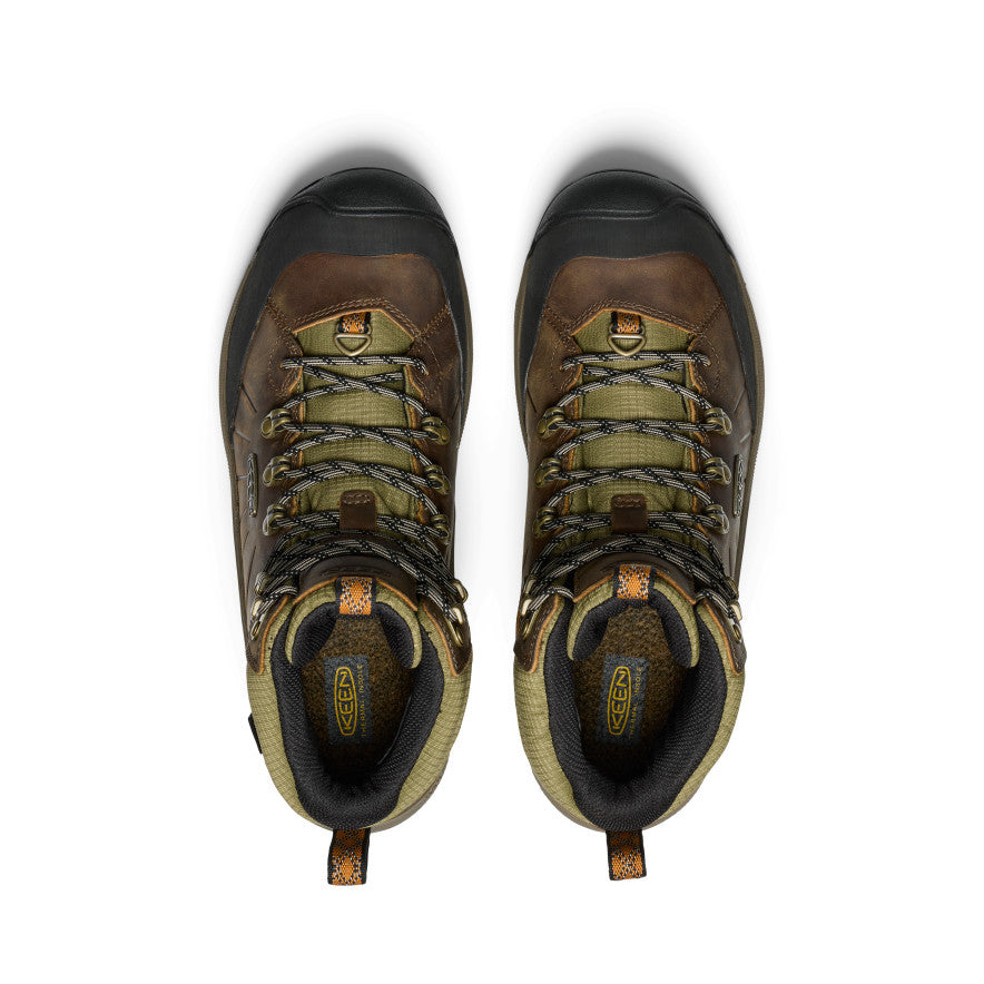 Keen Men's Revel IV Polar Waterproof Boot | Bison/Orange Pepper
