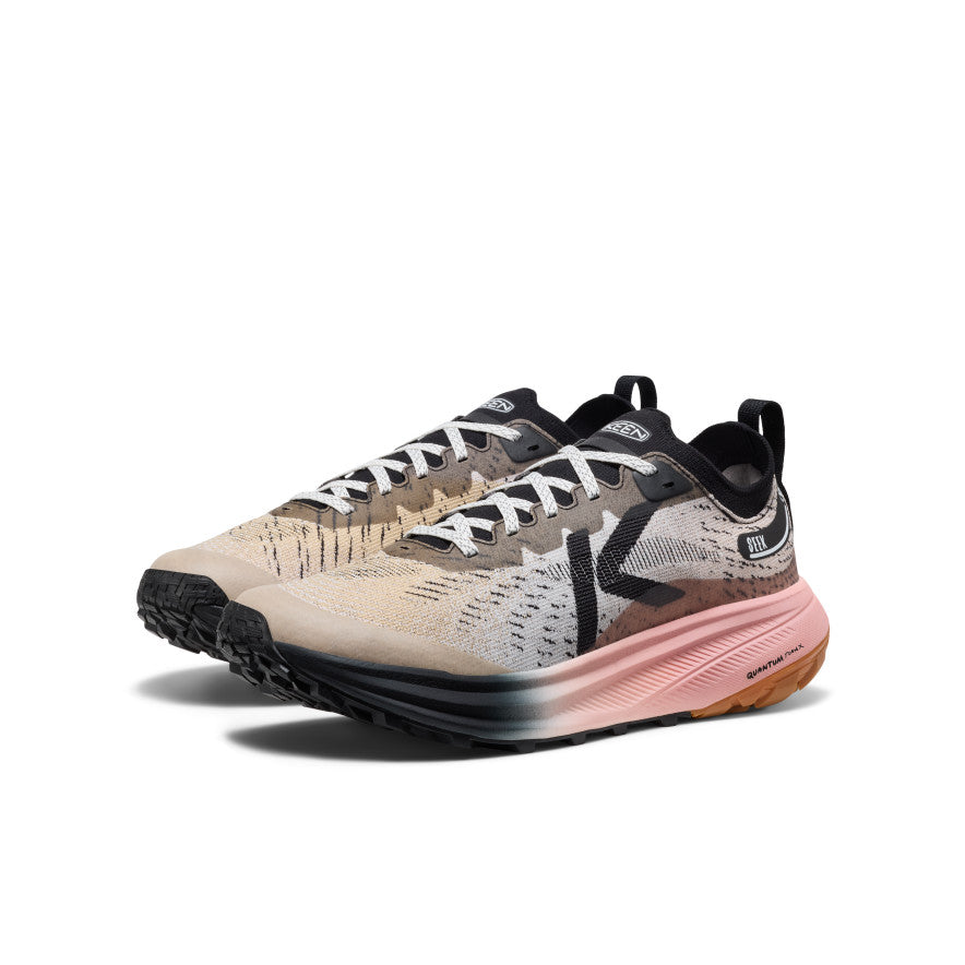 Keen Men's Seek Trail Running Shoe | Black/Sunset Sand