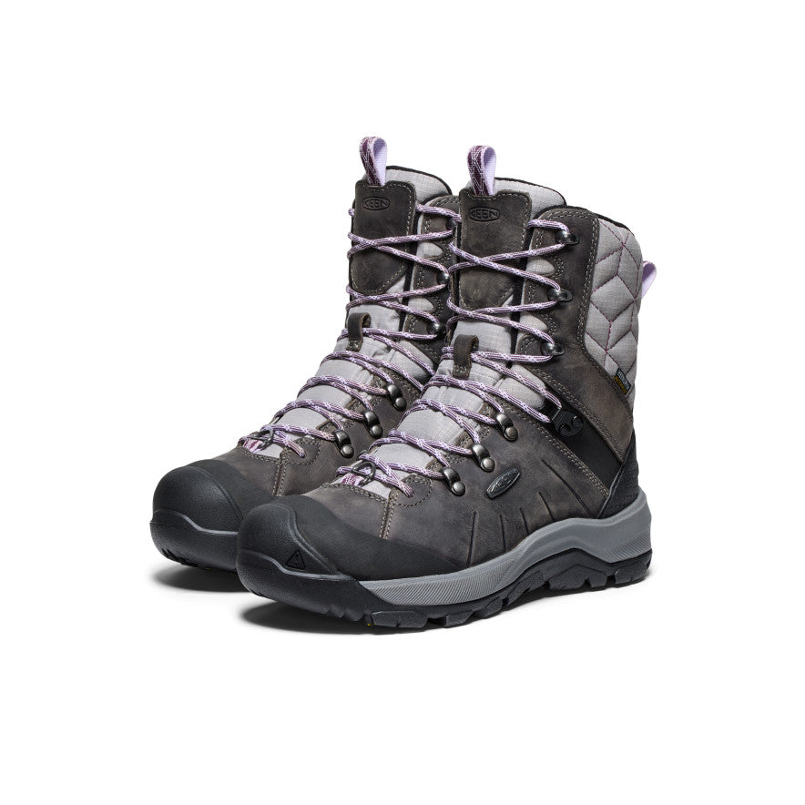 Keen Women's Revel IV High Polar Waterproof Boot | Steel Grey/Orchid Petal
