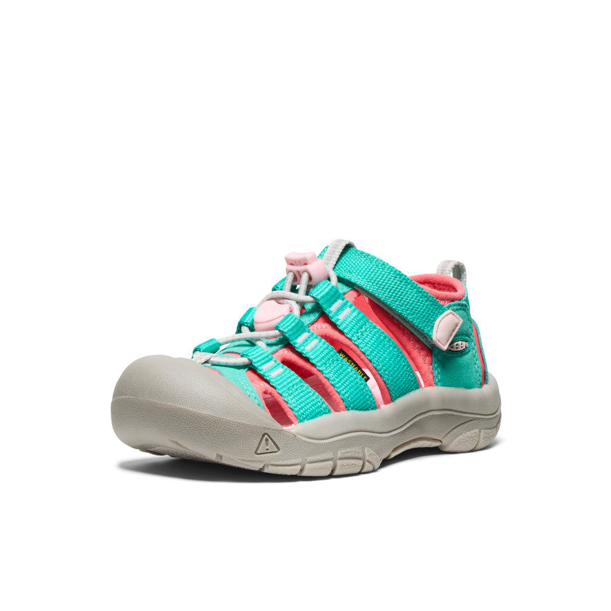 Keen Little Kids' Newport H2 | Bright Aqua/Giggle Pink