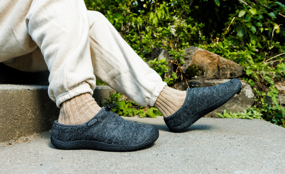 Keen Men's Howser III Slide | Charcoal Grey Felt/Black
