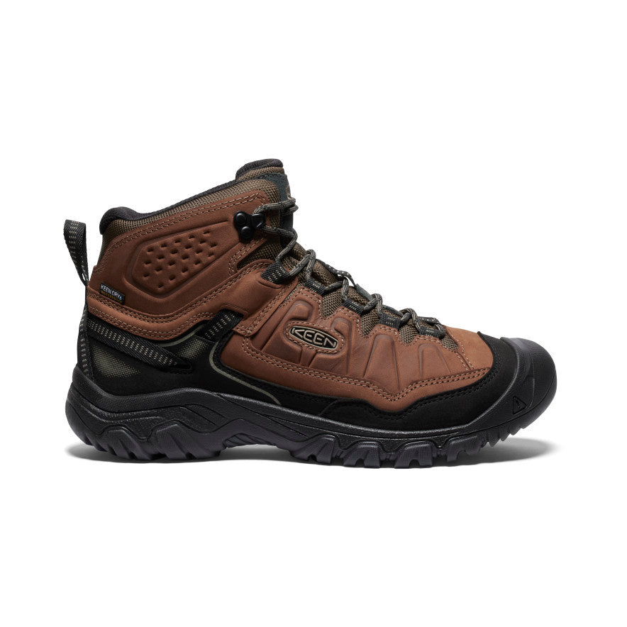 Keen Men's Targhee IV Wide Waterproof Hiking Boot | Bison/Black