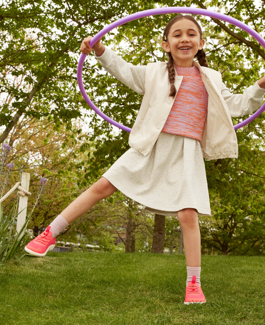Keen Big Kids' KNX Knit Sneaker | Dubarry/Star White