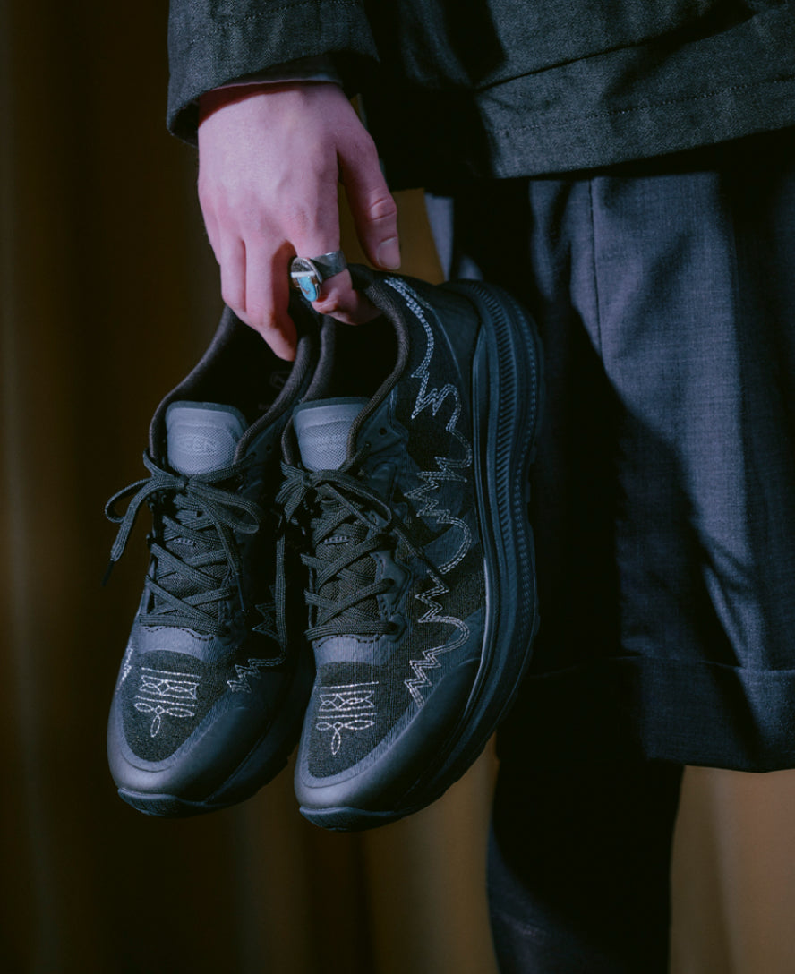 Keen Men's WK500 Walking Shoe X Engineered Garments | Black/Black