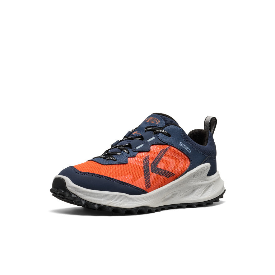 Keen Big Kids' Zionic Waterproof Shoe | Naval Academy/Scarlet Ibis