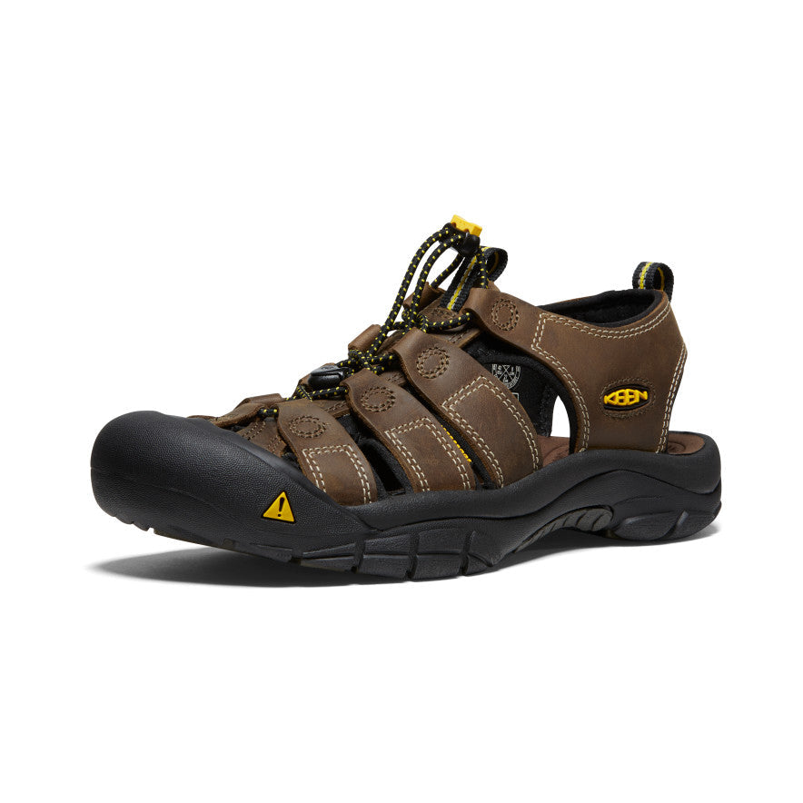 Keen Men's Newport Leather Sandal Wide | Bison
