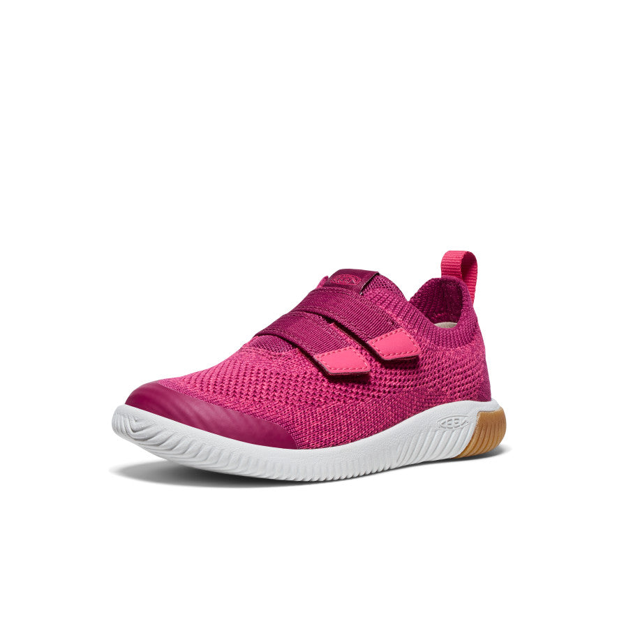 Keen Little Kids' KNX Knit Double Strap | Beaujolais/Raspberry
