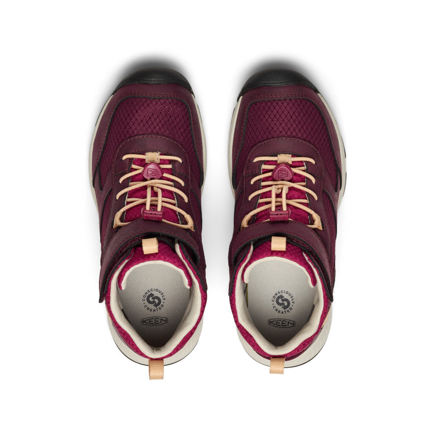 Keen Big Kids' Skua Waterproof Boot | Fig/Peach Fuzz