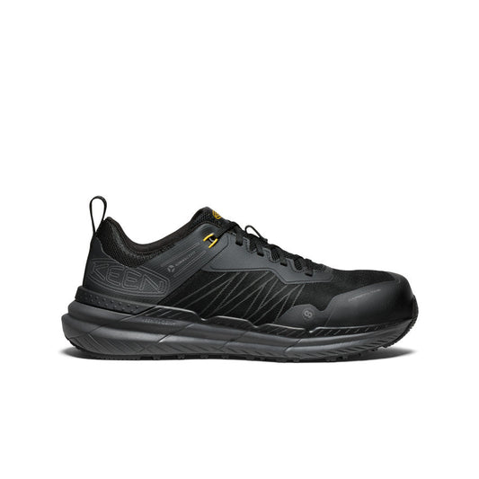 Keen Men's Speedworks Work Sneaker (Carbon Toe) | Black/Steel Grey