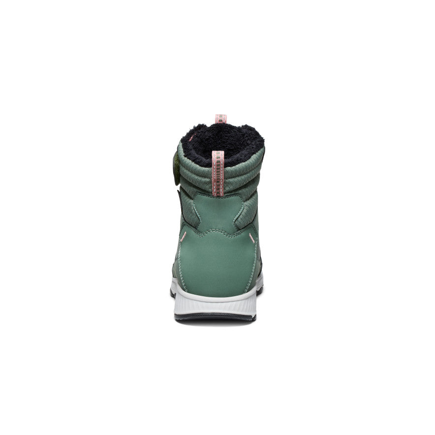 Keen Big Kids' Skua Waterproof Winter Boot | Dark Forest/Rose Elegance