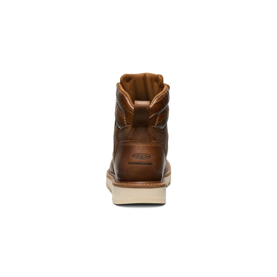 Keen Men's Cincinnati 6" Boot (Soft Toe) X Noon Goons | Leather Brown/Off White