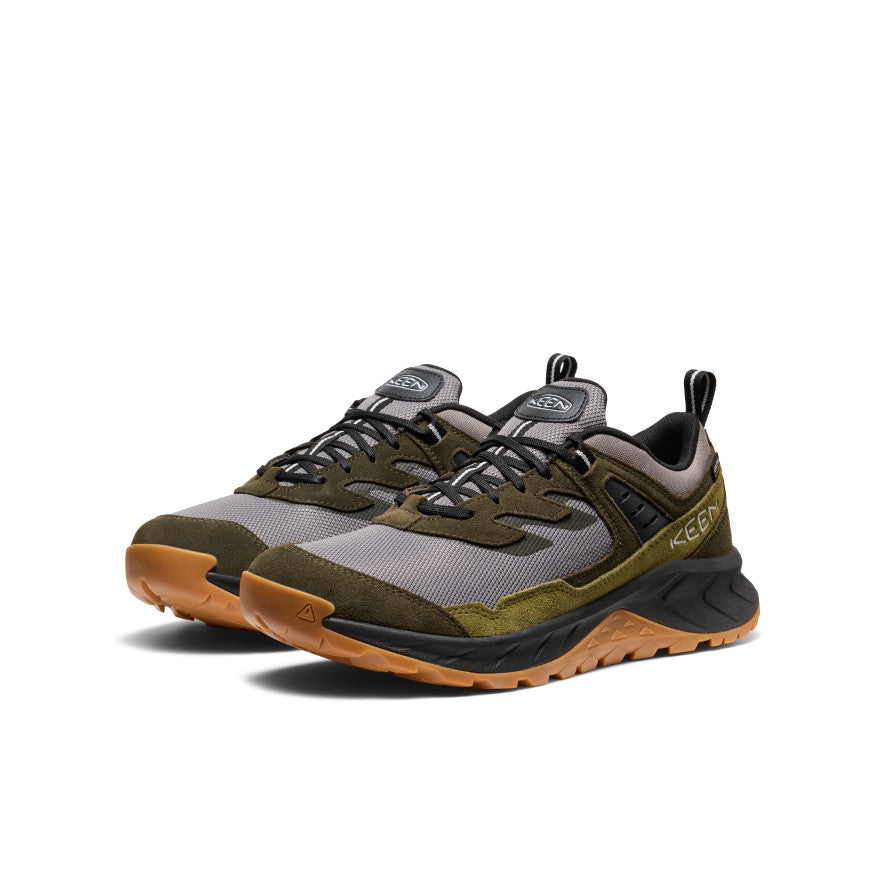 Keen Men's Hightrail Waterproof Hiking Shoe | Steel Grey/Forest Night