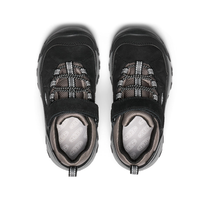 Keen Little Kids' Targhee IV Waterproof Hiking Shoe | Black/Steel Grey