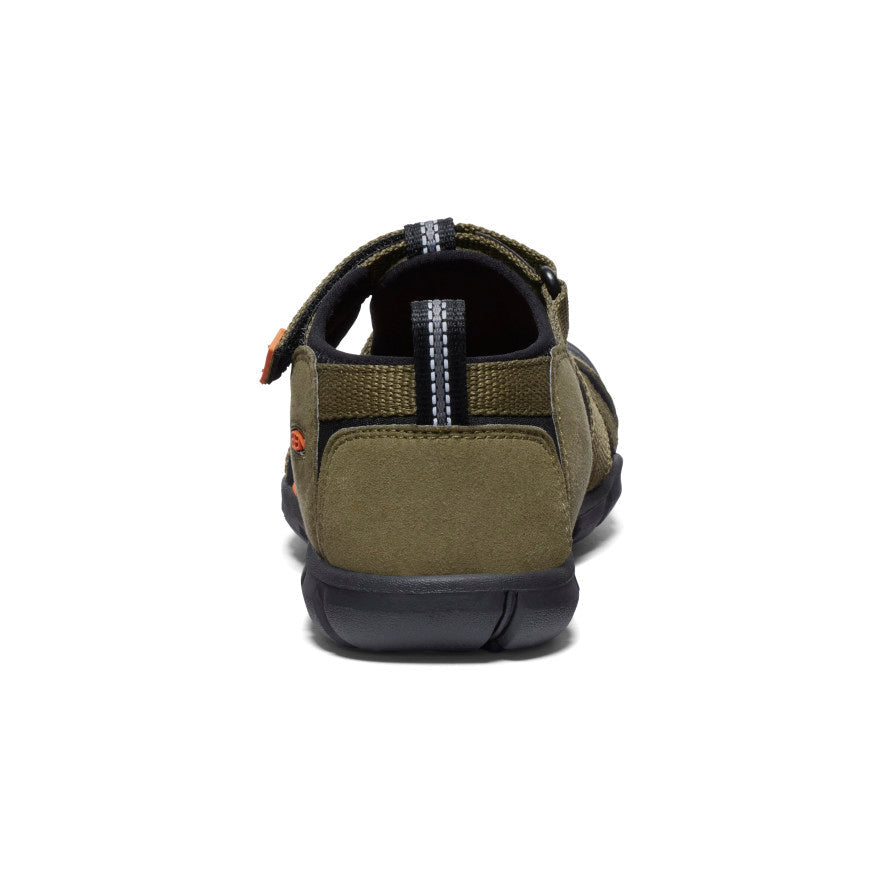 Keen Big Kids' Seacamp II CNX | Dark Olive/Gold Flame