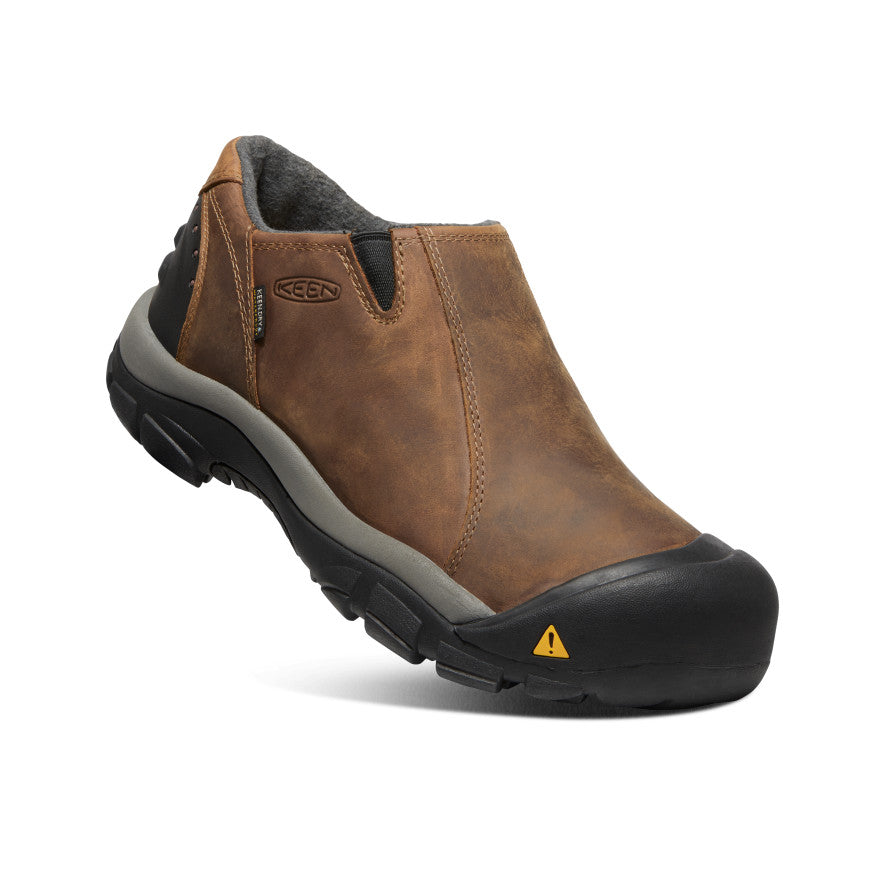 Keen Men's Brixen Waterproof Low | Slate Black/Madder Brown