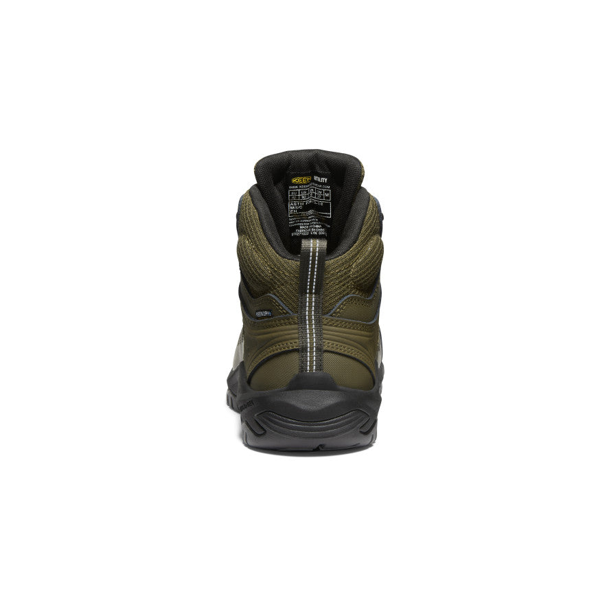 Keen Men's Reno Mid Waterproof (Carbon Toe) | Dark Olive/Black