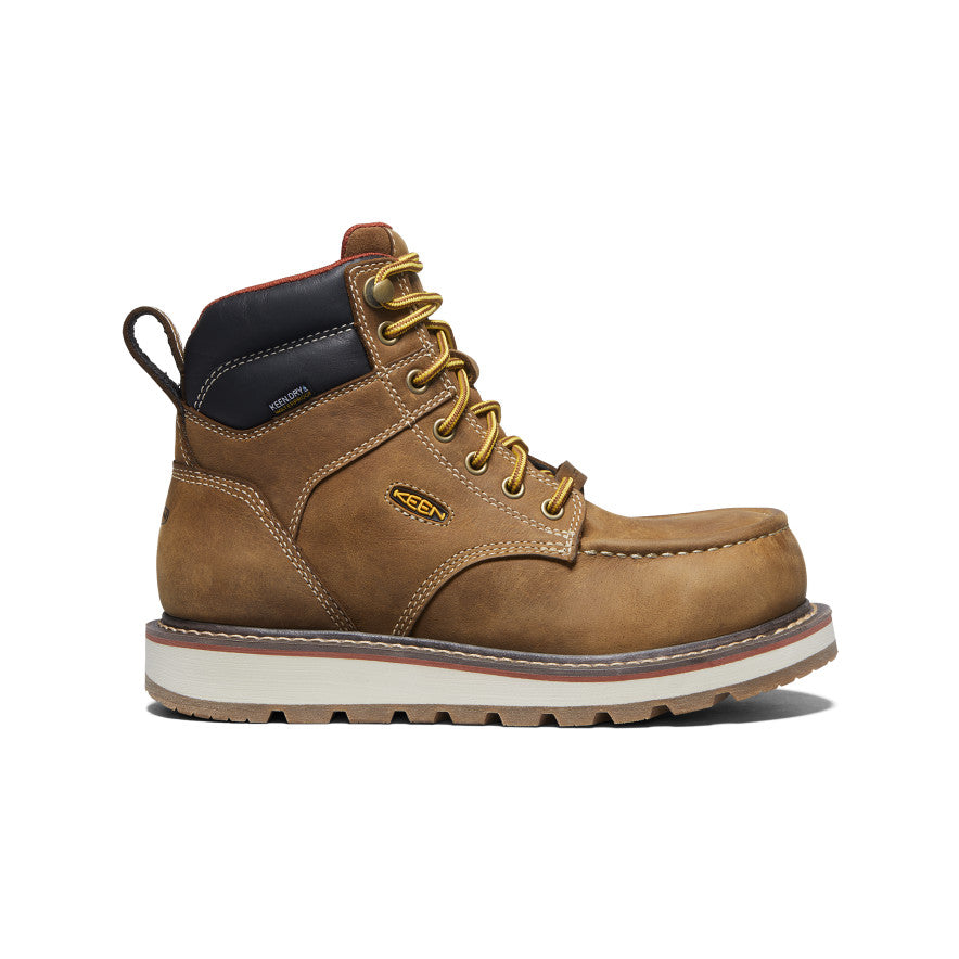 Keen Women's Cincinnati 6" Waterproof Boot (Carbon Toe) | Belgian/Sandshell
