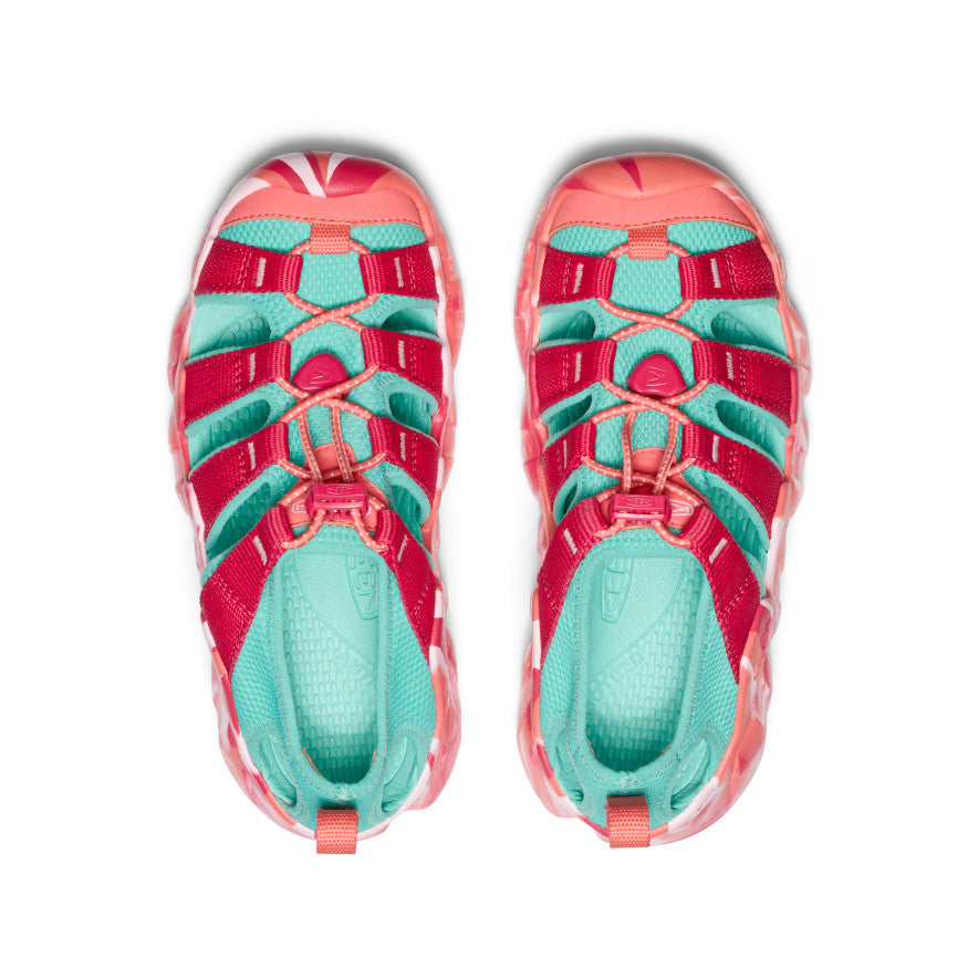 Keen Big Kids' Hyperport H2 Sandal | Raspberry/Pool Blue