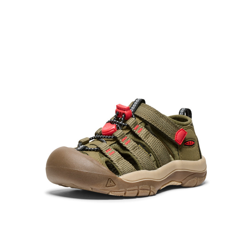 Keen Little Kids' Newport H2 | Martini Olive/Aura Orange