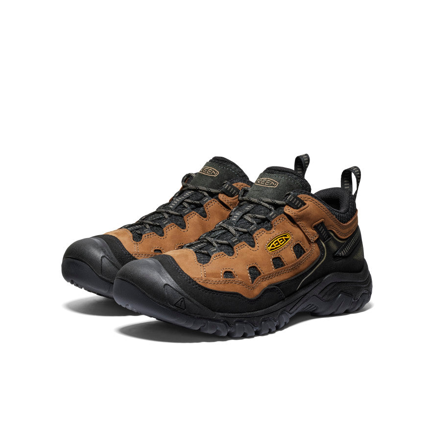 Keen Men's Targhee IV Vented Hiking Shoe | Bison/Golden Yellow