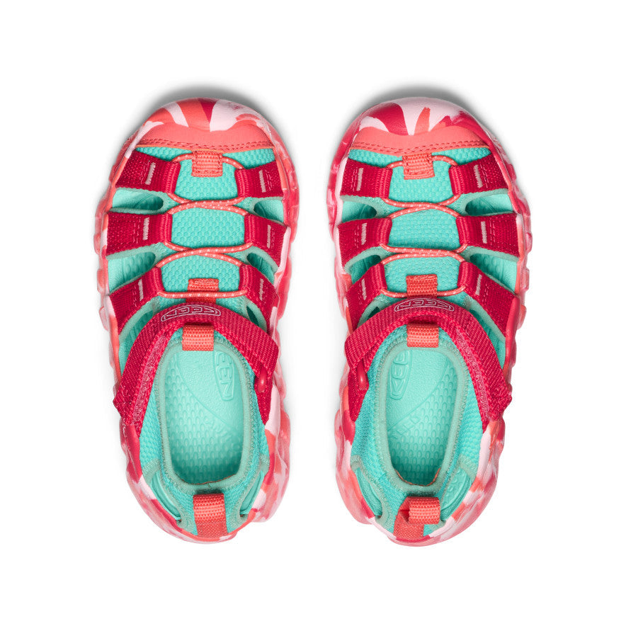 Keen Little Kids' Hyperport H2 Sandal | Raspberry/Pool Blue